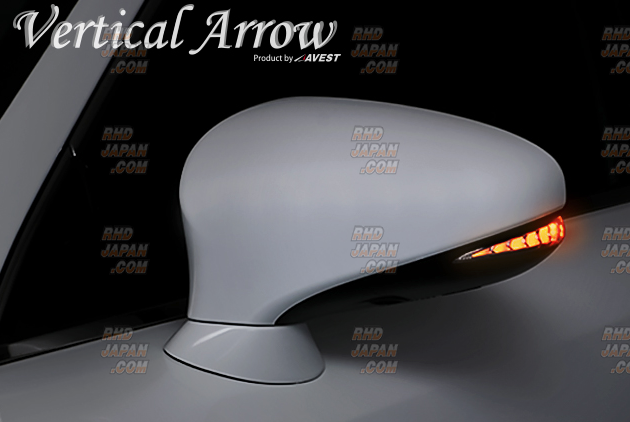 AVEST Vertical Arrow Type ZS Flowing Door Mirror Winker Set Option